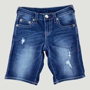 True Religion Girls Size 8 Cut Off Denim Shorts